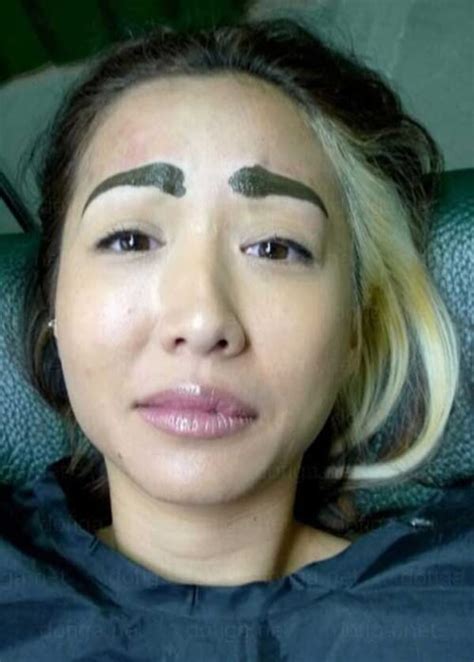 fake eyebrows are ugly